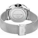 Lacoste Moon Multifunction White Dial Silver Steel Strap Watch for Men - 2011025