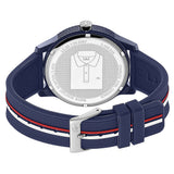 Lacoste 12.12 Blue Dial Two Tone Silicon Strap Watch for Men - 2011070