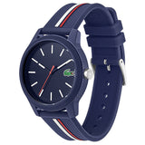Lacoste 12.12 Blue Dial Two Tone Silicon Strap Watch for Men - 2011070