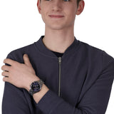Lacoste Boston Chronograph Blue Dial Silver Steel Strap Watch for Men - 2011081