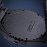 D1 Milano Ultra Thin Black Dial Gray Steel Strap Watch for Men - D1-UTBJ15