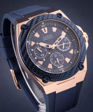 Guess Legacy Blue Dial Blue Silicone Strap Watch For Men - W1049G2