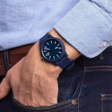 Lacoste 12.12 Blue Dial Blue Silicon Strap Watch for Men - 2010987