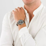 Lacoste Madrid Grey Dial Brown Leather Strap Watch for Men - 2011033