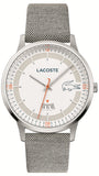 Lacoste Madrid White Dial Gray Leather Strap Watch for Men - 2011031