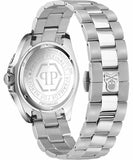 Philipp Plein The $kull Diver Black Dial Silver Stainless Steel Strap Watch For Men- PWOAA0522