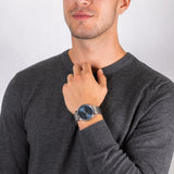 Lacoste Madrid Blue Dial Silver Steel Strap Watch for Men - 2011067